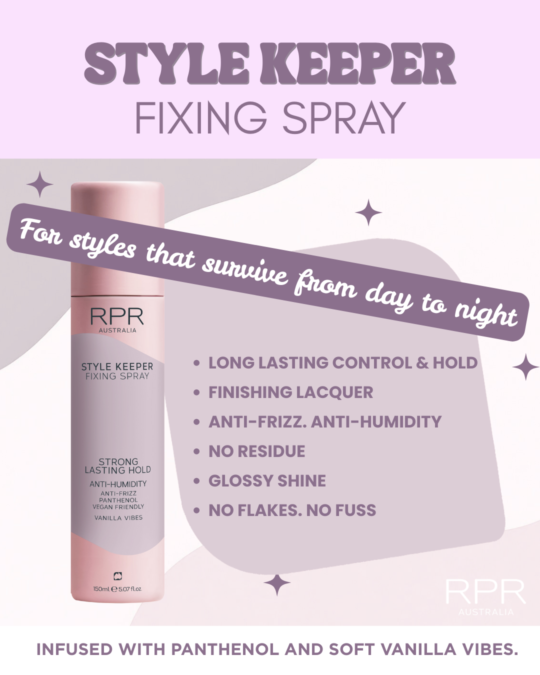 RPR Style Keeper Strong Hold Lacquer Spray 150ml