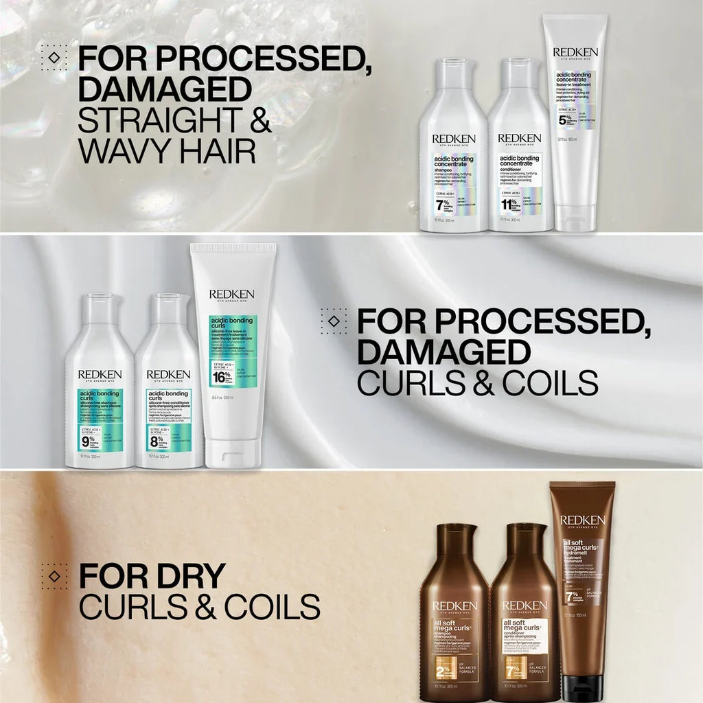 Redken Acidic Bonding Curls - Curl Defining Trio