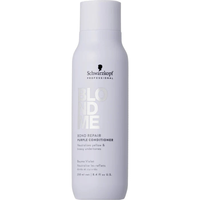 Schwarzkopf Professional BlondMe Bond Repair Purple Conditioner 250ml - Salon Warehouse 