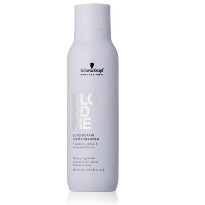 Schwarzkopf Professional BlondMe Bond Repair Purple Shampoo & Conditioner 300ml Duo - Salon Warehouse 