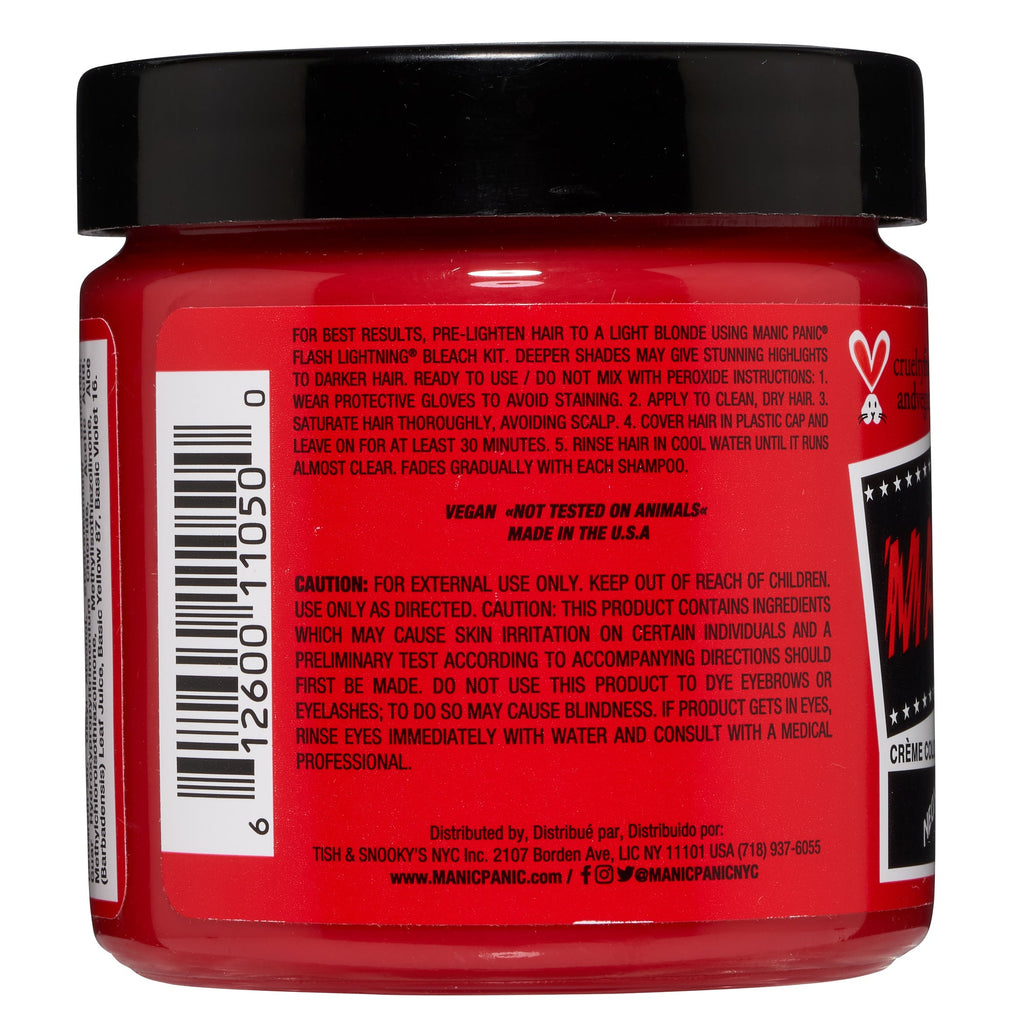 Manic Panic Red Passion Jar 118ml - Salon Warehouse