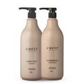 idHAIR Curly Xclusive Low Poo Shampoo & Cleansing Conditioner 1000ml Duo