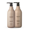 idHAIR Curly Xclusive Low Poo Shampoo & Protein Conditioner 1000ml Duo