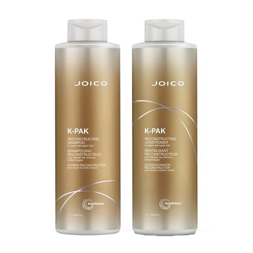 Joico K-Pak Reconstructing Shampoo & Conditioner 1000ml Duo - Salon Warehouse