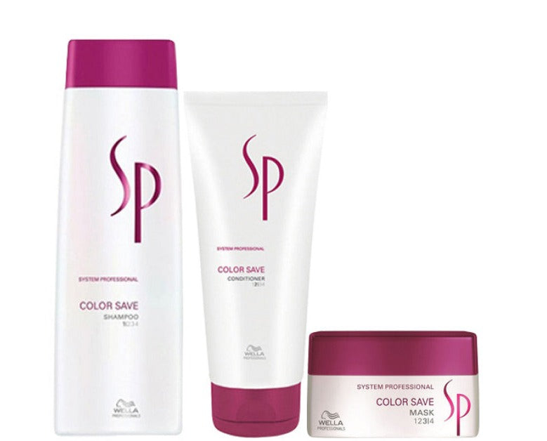 Wella System Professional Colour Save Shampoo, Conditioner & Mask Trio Pack - Salon Warehouse