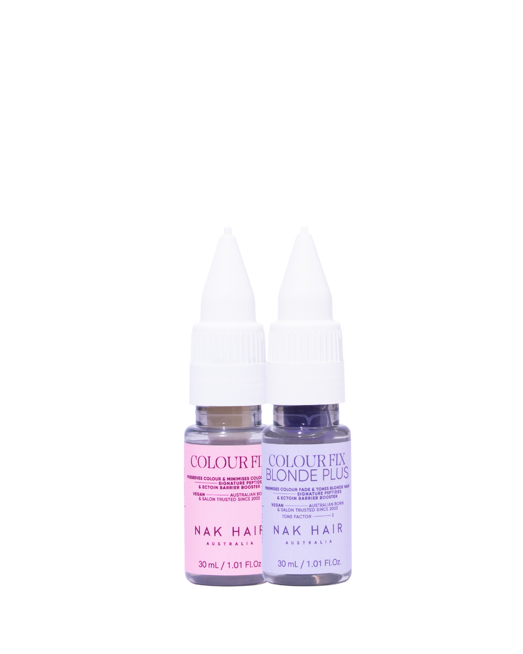 NAK Signature Colour Fix & Colour Fix Blonde Plus 30ml Duo NEW
