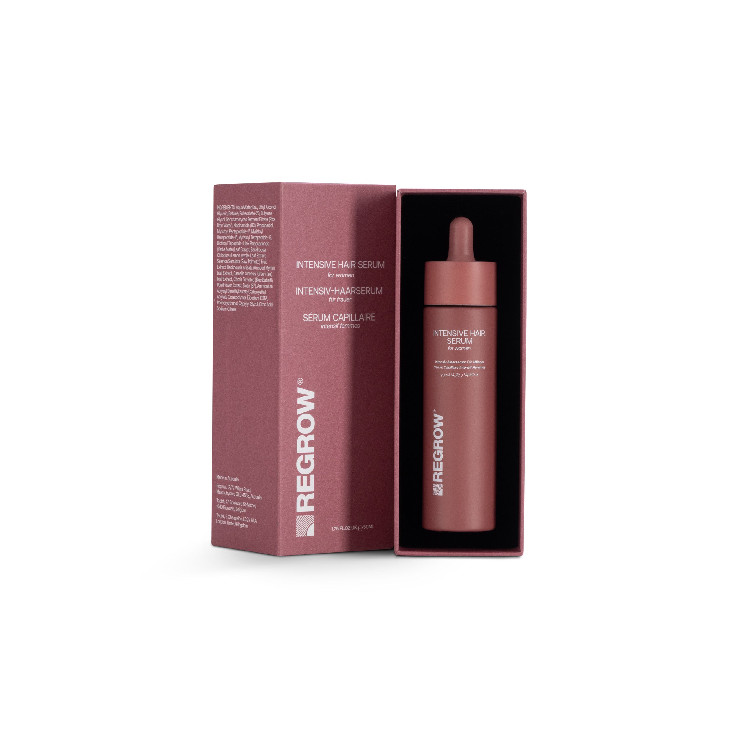 Regrow Women's Intensive Serum application