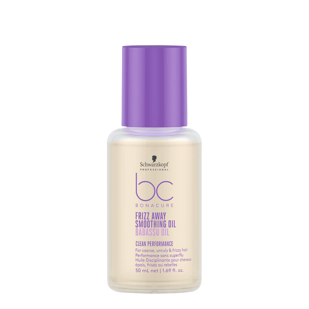 Schwarzkopf Professional Bc Bonacure Clean Performance Frizz-Away Shampoo, Conditioner, Treatment & Smoothing Oil Quad - Salon Warehouse
